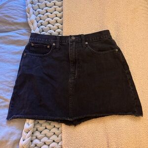 Madewell Cut-Off Denim Skirt